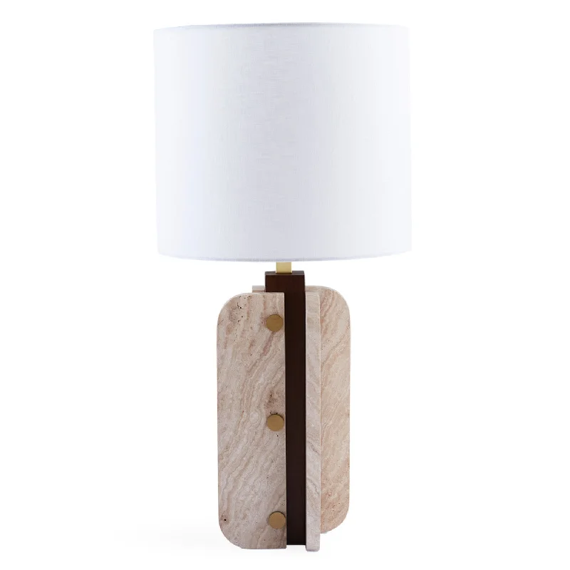 bohemian table lamps with colorful patterns for eclectic bedroomsTopanga Column Table Lamp